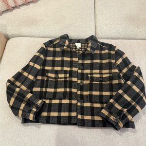 Joie Black and Tan Checkered Jacket